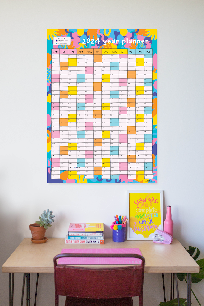 2024 Year Planner A1 Wall Planner / Calendar PREORDER