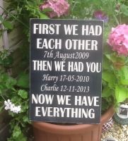 Wooden Family Board - First We Had Each Other