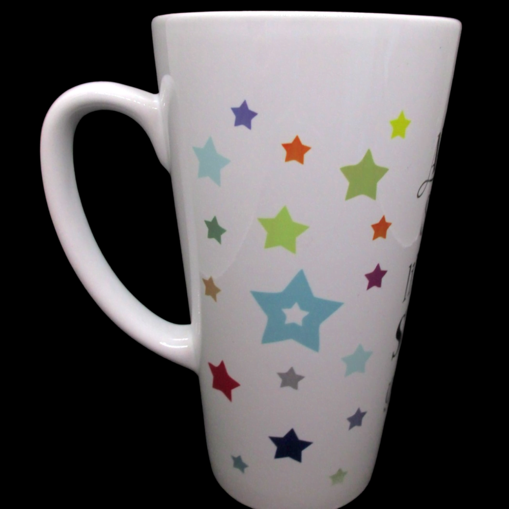 Personalised 17oz Large Latte Ceramic Mugs - Shine Like A Star