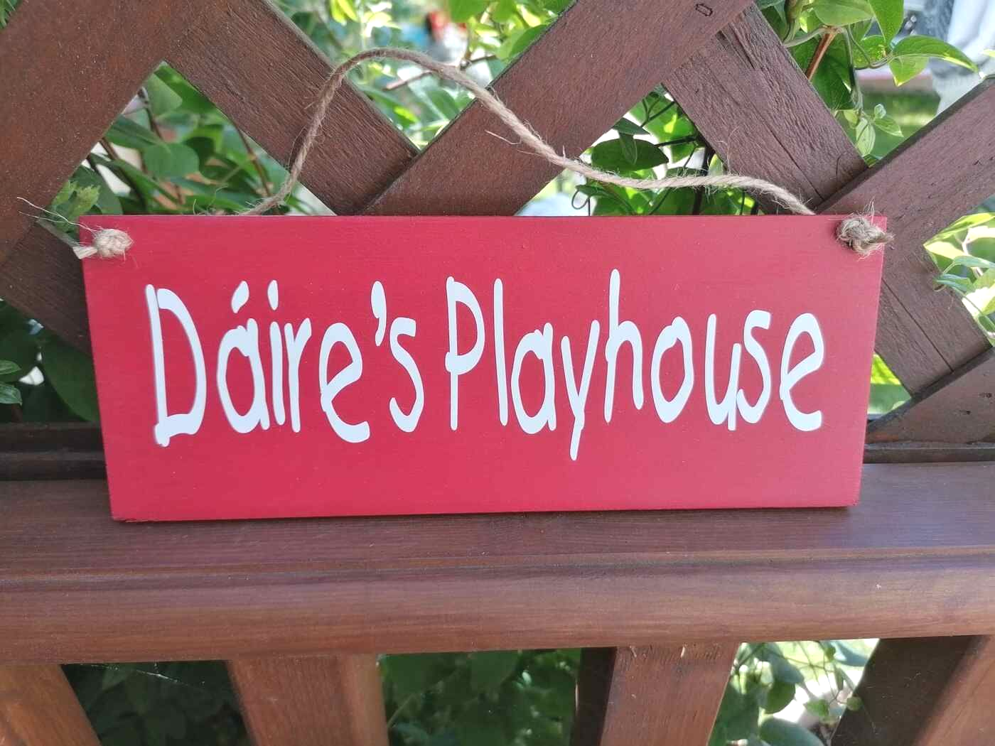 PERSONALISED PLAYHOUSE SIGN