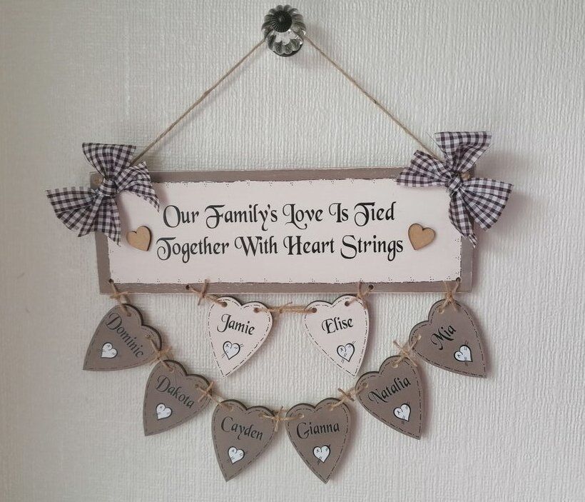 Personalised Wooden Country Brown Plaque