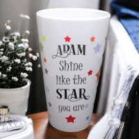 Personalised 17oz Large Latte Ceramic Mugs - Shine Like A Star
