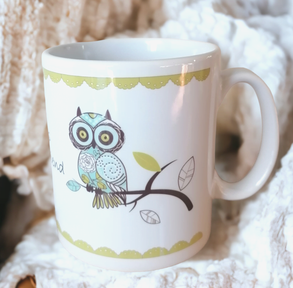 Personalised China Mug Owl Always Be Your Friend