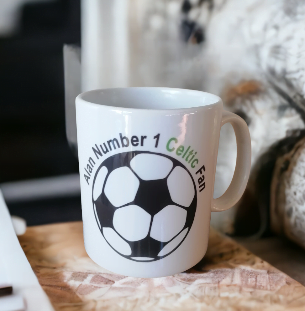 Personalised Football Ceramic Tea/Coffee Mug