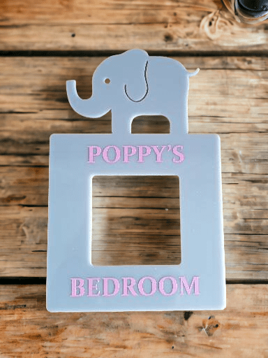 Personalised Animal Light Switch Surround Covers