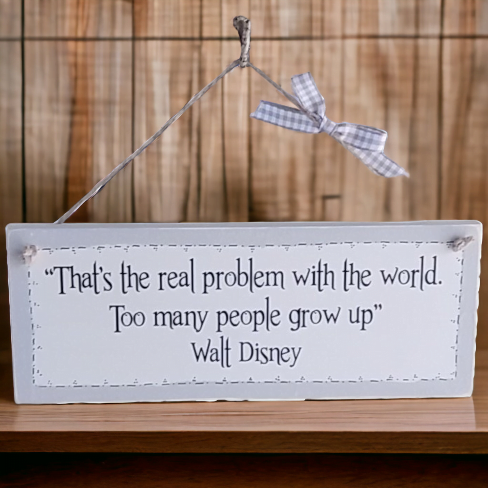 Handcrafted Wooden Plaque - That's The Real Problem With The World