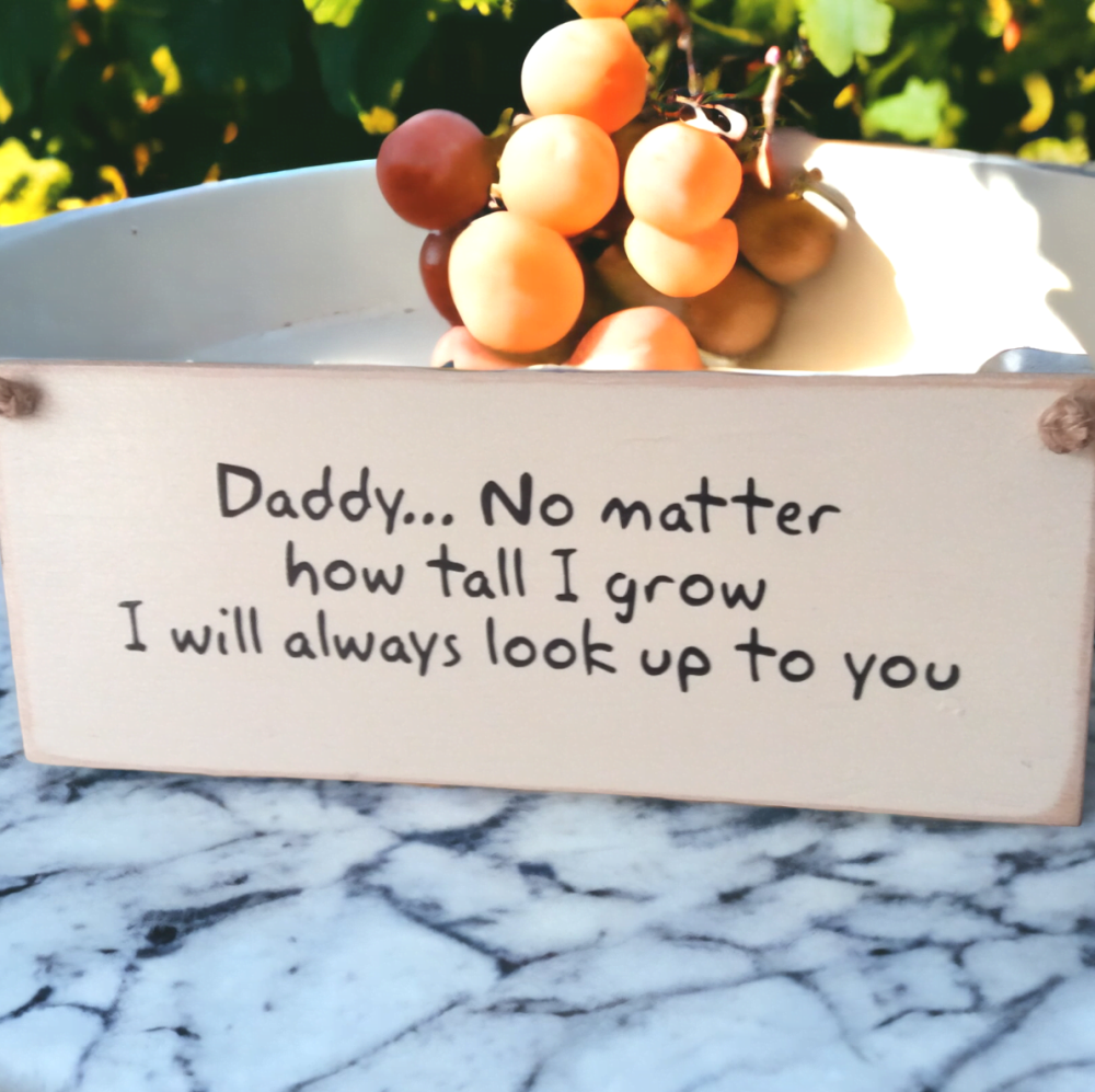 Personalised Wooden Gift Plaque For Daddy 