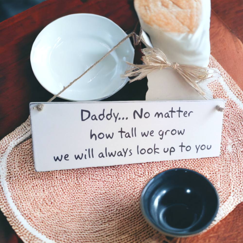 Personalised Wooden Keepsake Plaque - Perfect Gift For Any Dad