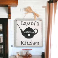 Personalised Handcrafted Wooden Kitchen Plaque