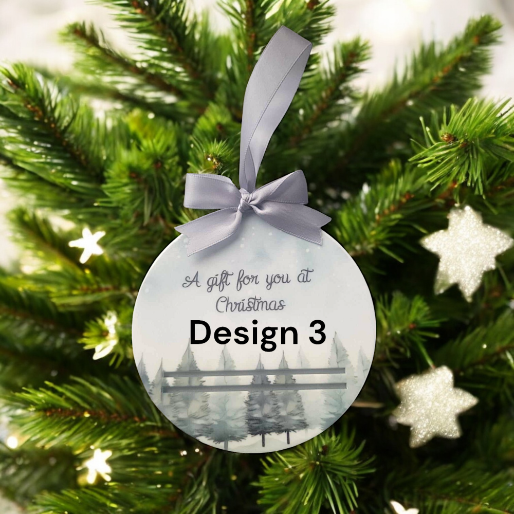 Personalised Christmas Money Wallet Tree Bauble Gift - Tree Design