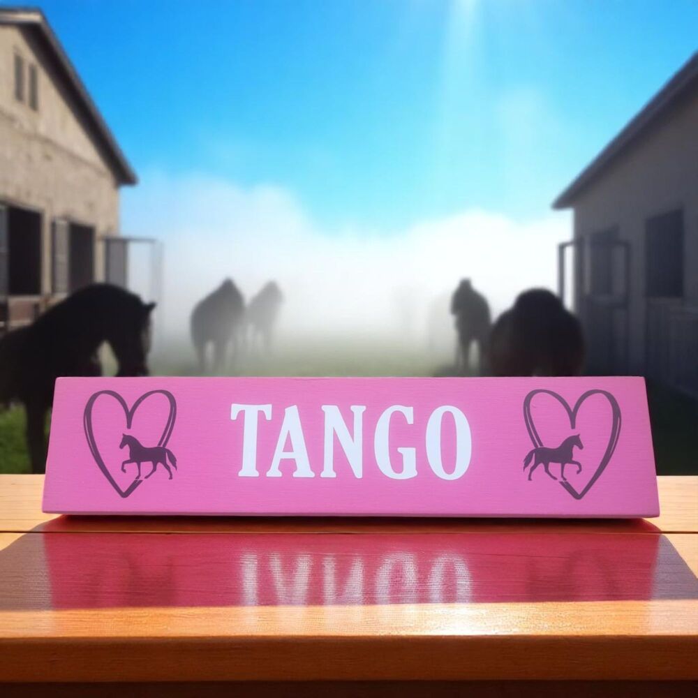 Personalised Wooden Stable Plaque