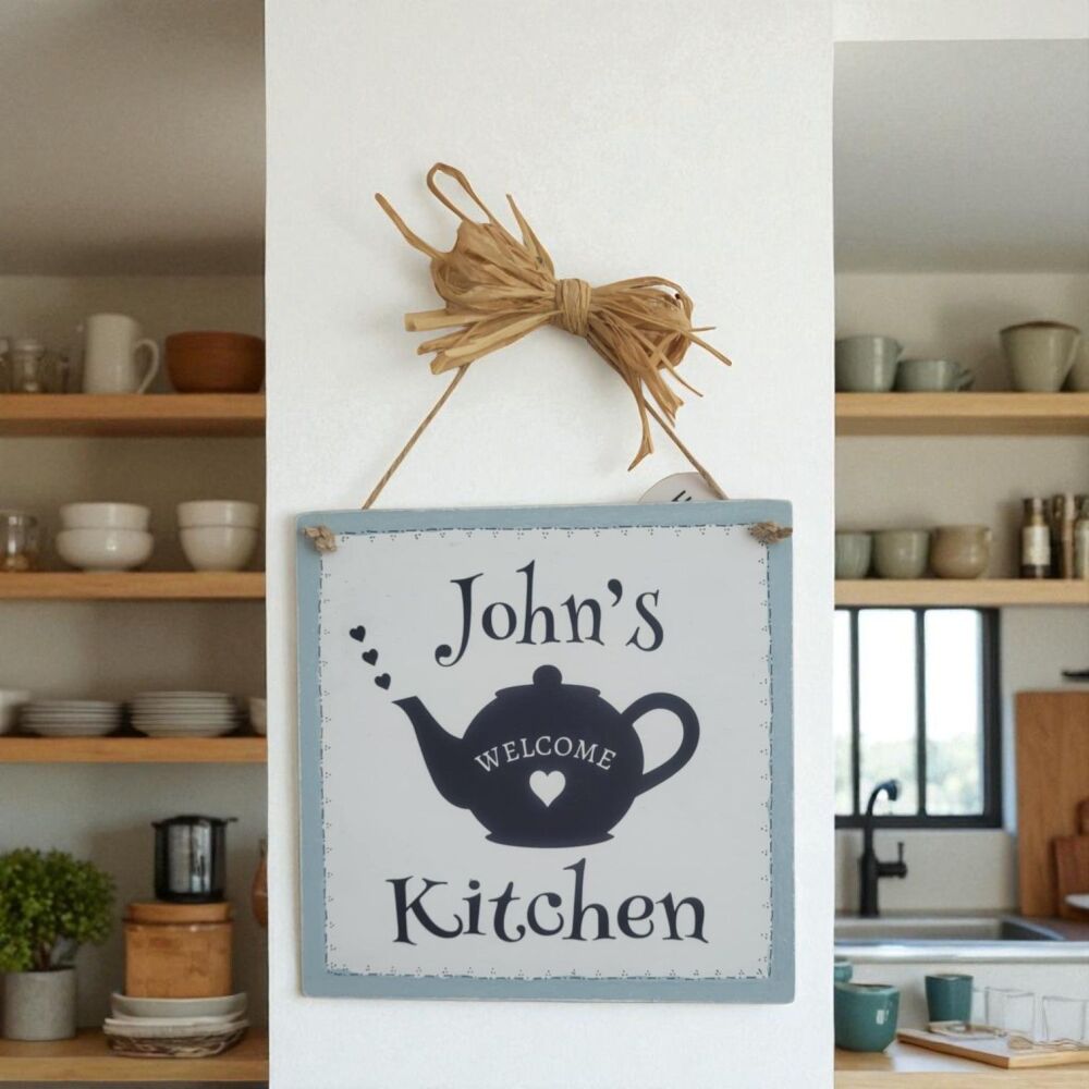 Personalised Handcrafted Wooden Kitchen Plaque