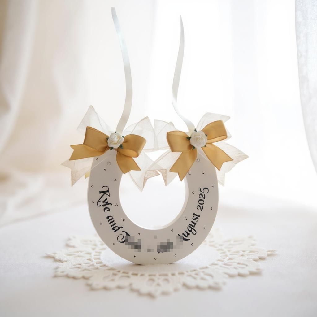 Personalised Handmade Wedding Keepsake Horseshoe