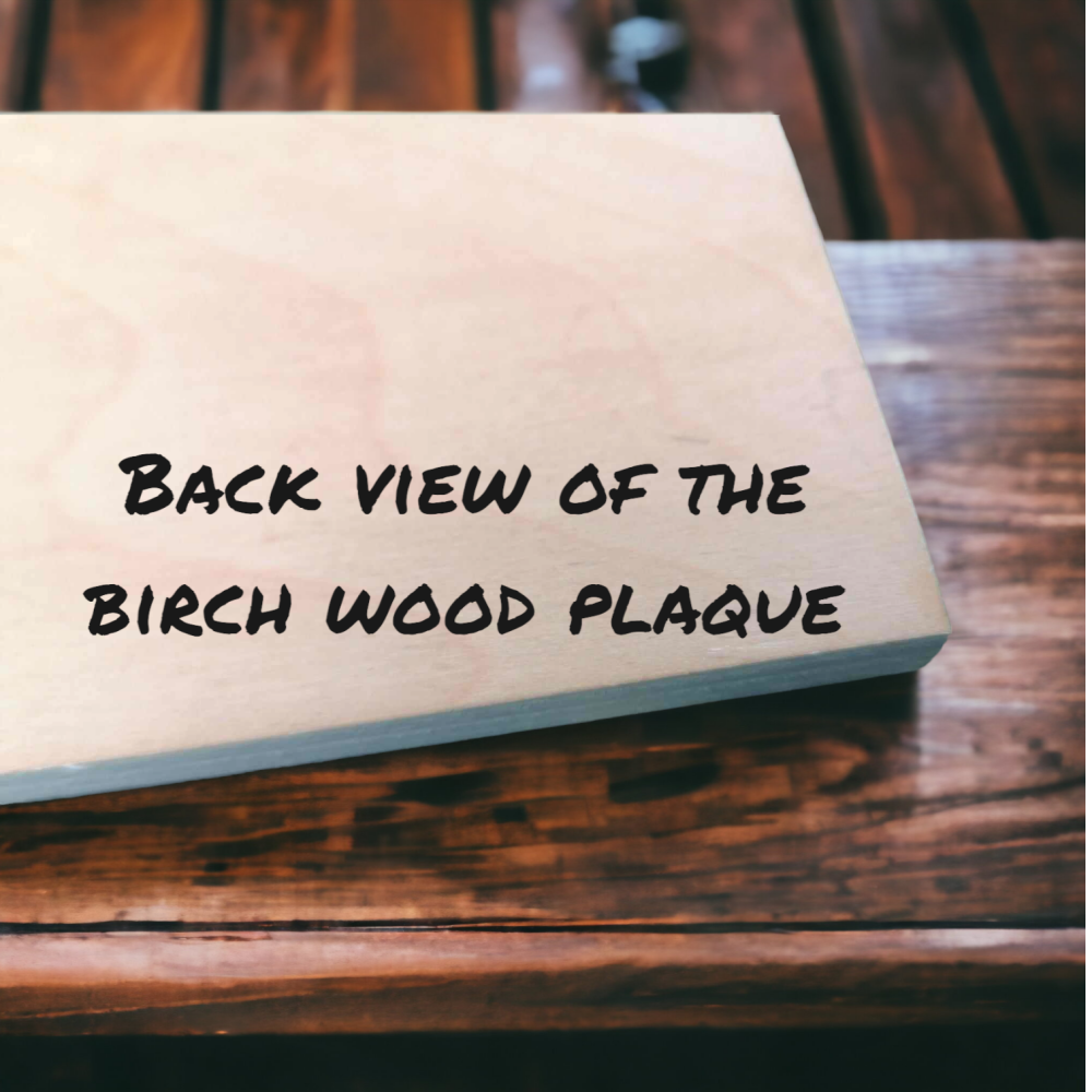 Personalised Wooden Keepsake Plaque - Perfect Gift For Any Son
