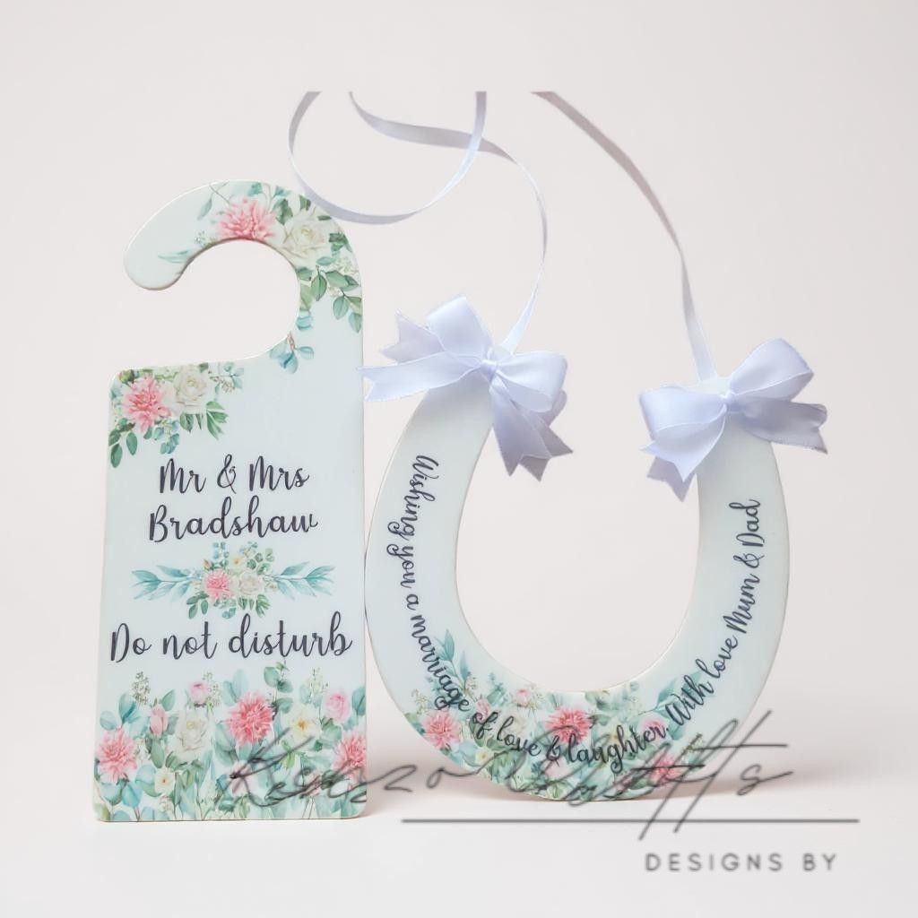 Personalised Wedding  Flowers Horseshoe