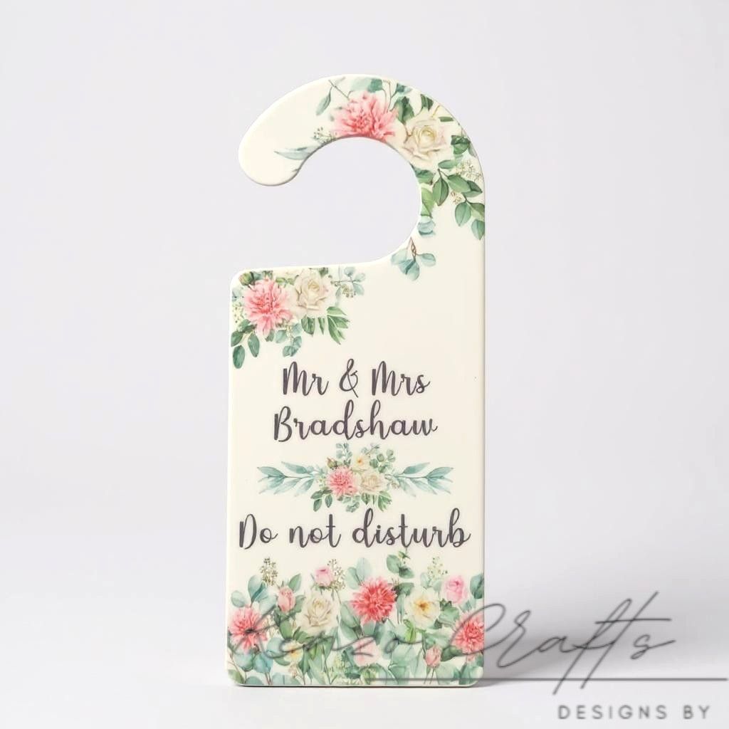 Do Not Disturb Honeymoon Hotel Personalised Door Hanger