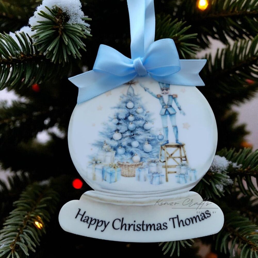 Personalised Nutcracker/Sugar Plum Fairy Tree Bauble Keepsake
