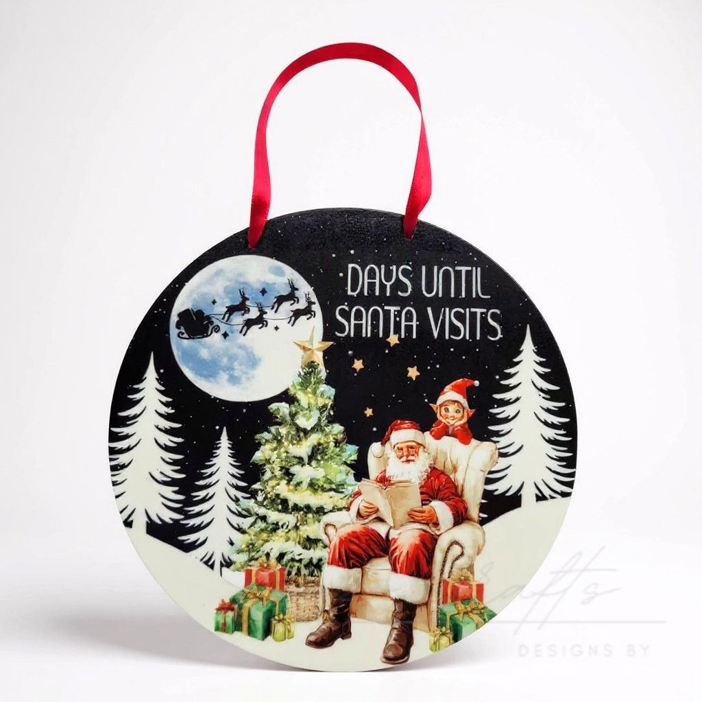 Christmas Countdown Hanging Decoration (reusesable)