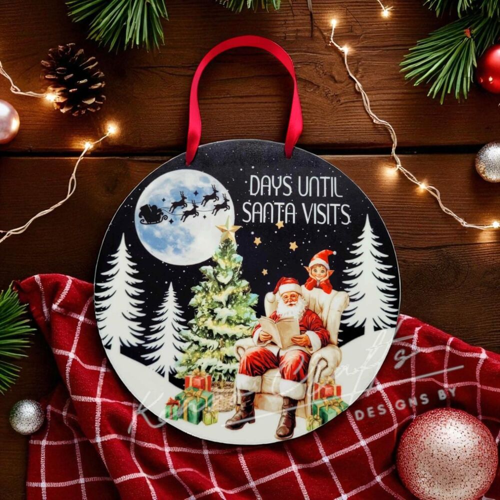 Christmas Countdown Hanging Decoration (reusesable)