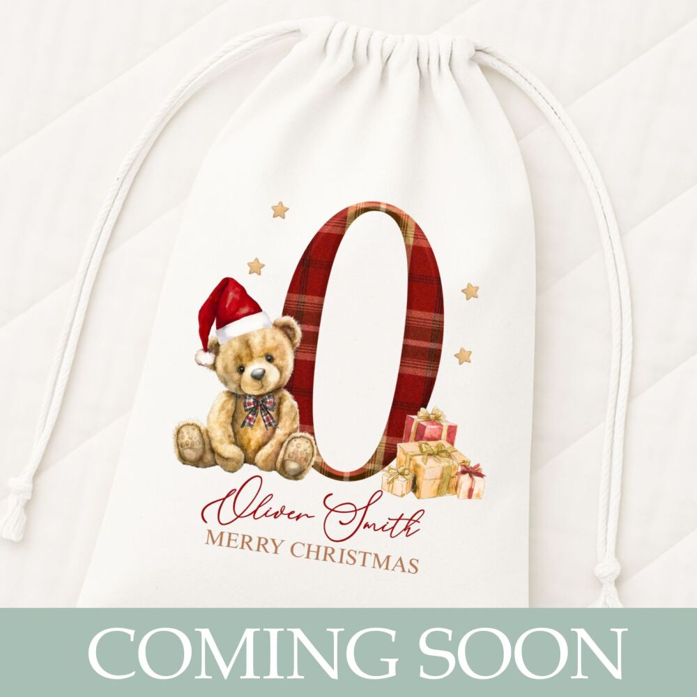 Drawstring Personalised Christmas Toy Sack