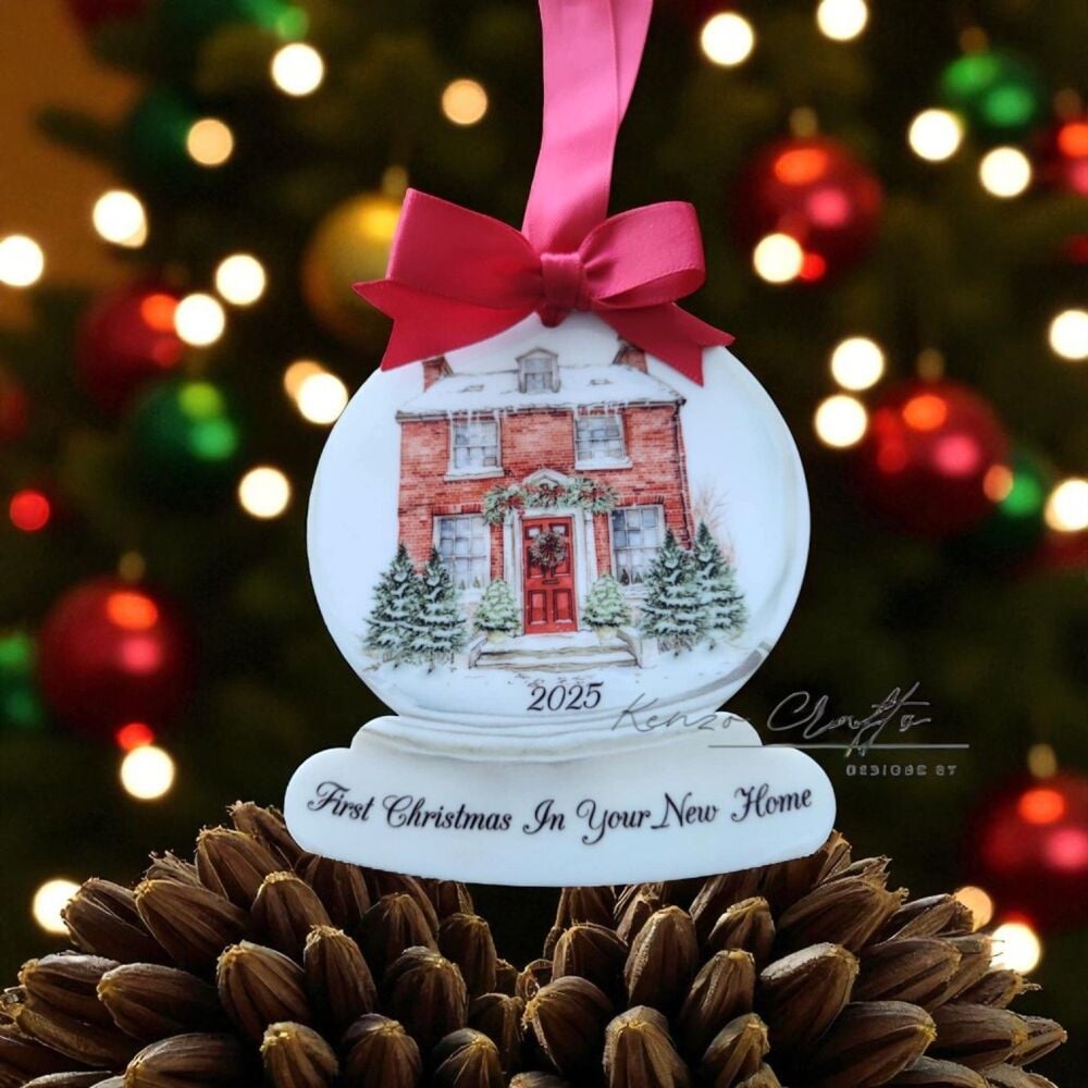 Personalised First Home New Home Tree Bauble Keepsake