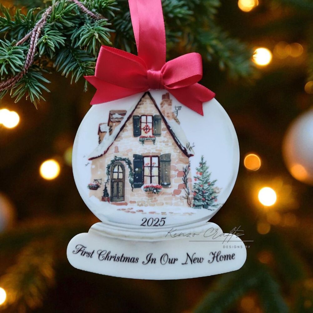 Personalised First Home New Home Tree Bauble Keepsake