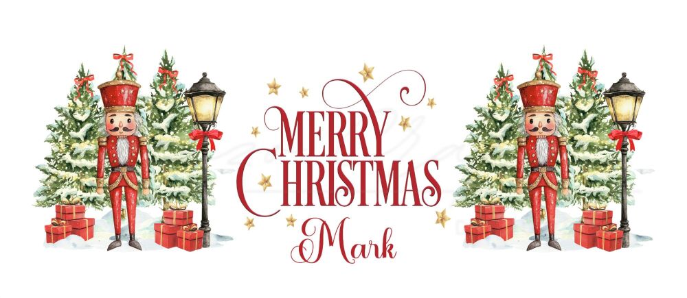 Christmas Nutcracker Personalised Red Mug