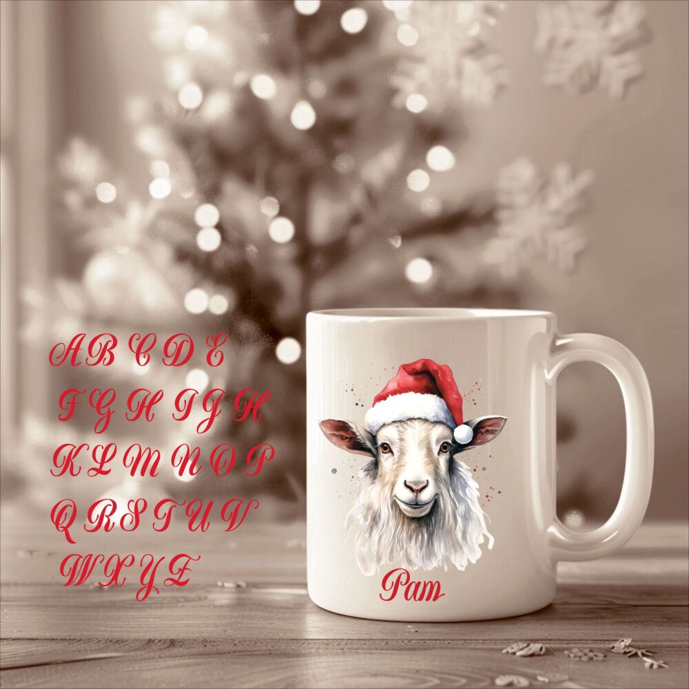 Farmyard Animals Christmas Mug Personalised