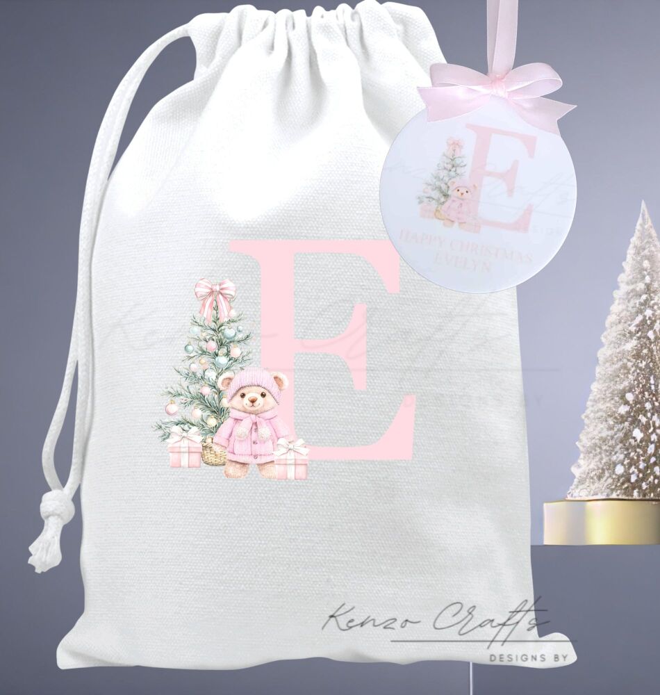 Christmas Bundle 1 - A - Z Alphabet Festive Bear Design