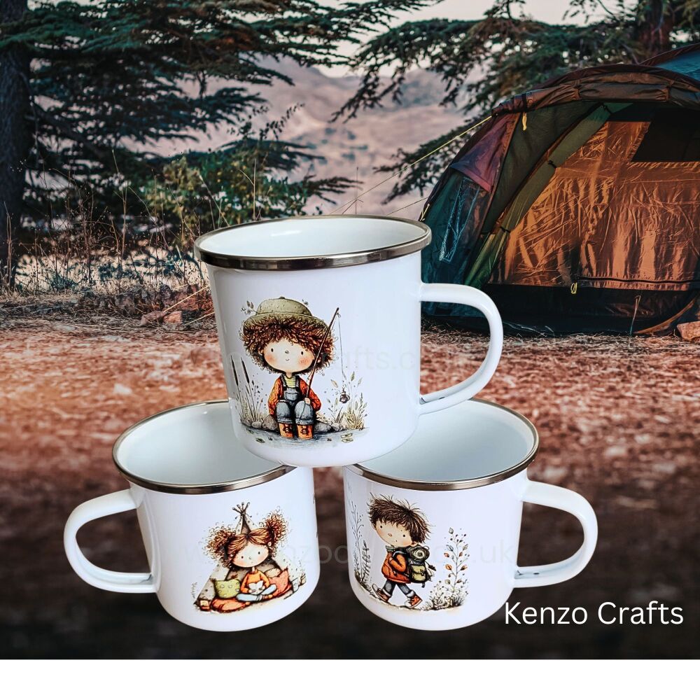 Kid's Camping Mug Enamel Mug