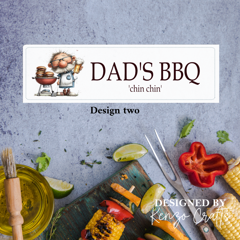 Personalised Acrylic BBQ Outdoor Garden Sign