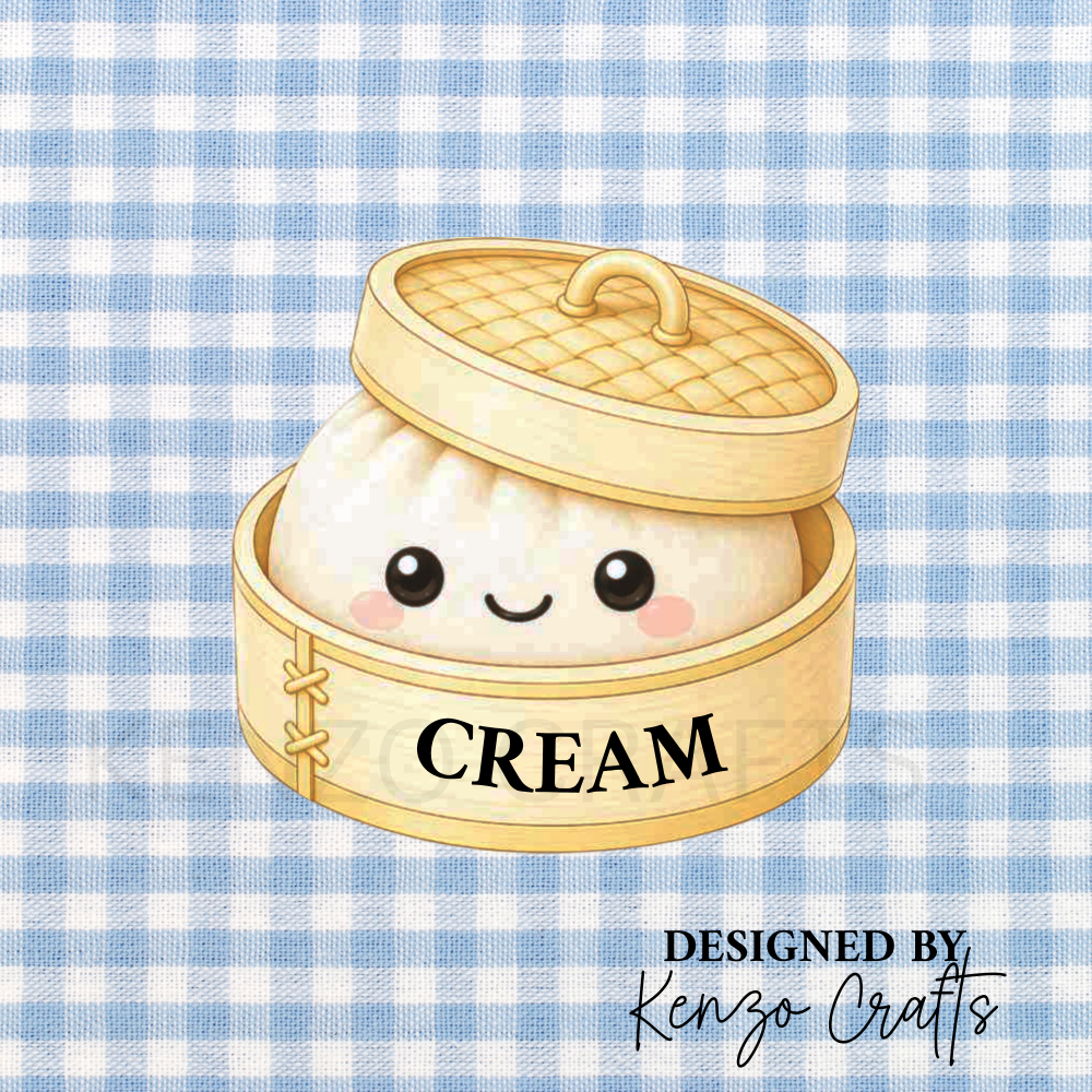 Custom Acrylic Dumpling Inspired Keyring