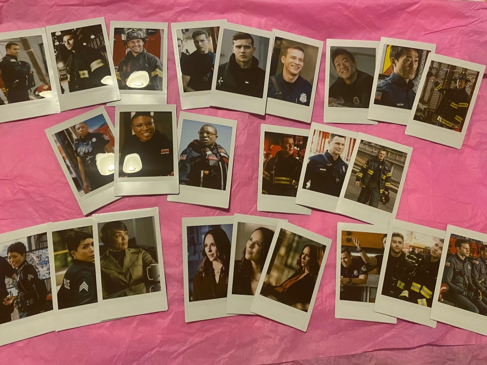 9-1-1 (911) inspired character mini picture prints (3 in a pack) - 8 sets to choose from