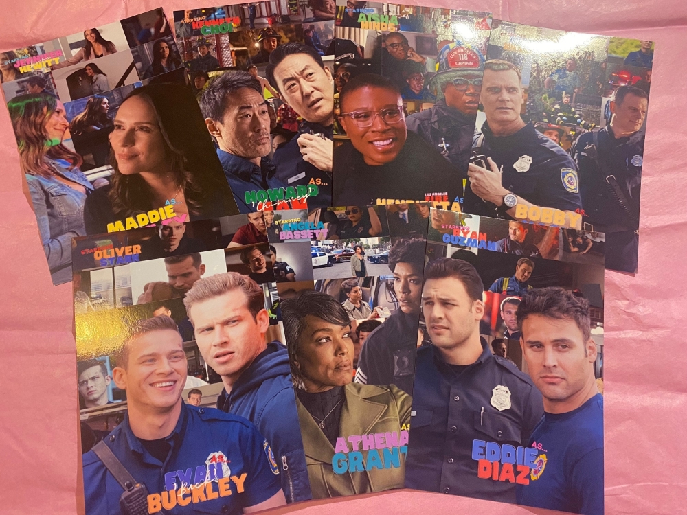 9-1-1 (911) Characters inspired Graphic y2k style Poster/PRINT (3 size options) - 7 Characters to choose from