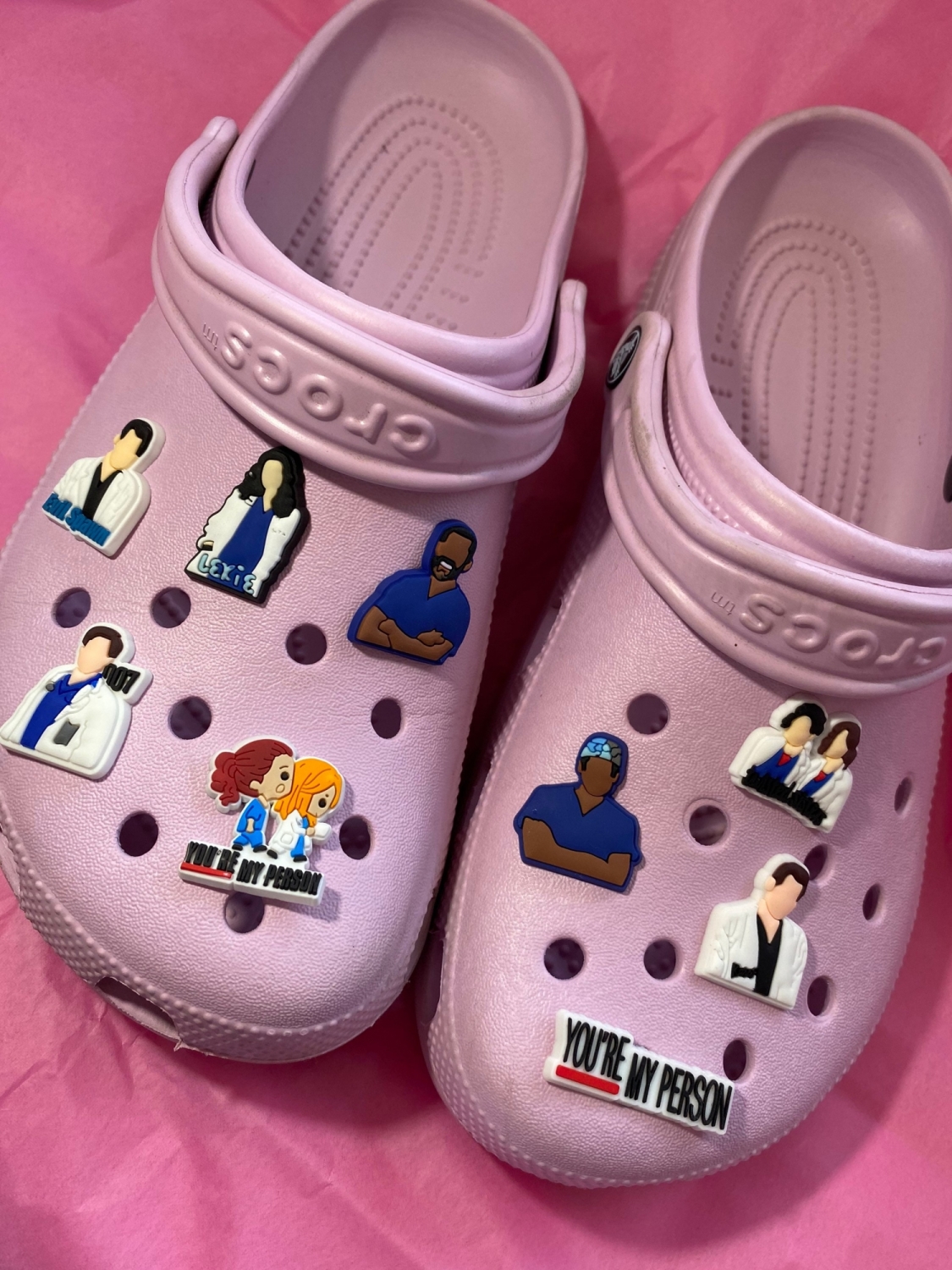 GREYS ANATOMY inspired Shoe Charms Jibbitz 9 different designs to choose from
