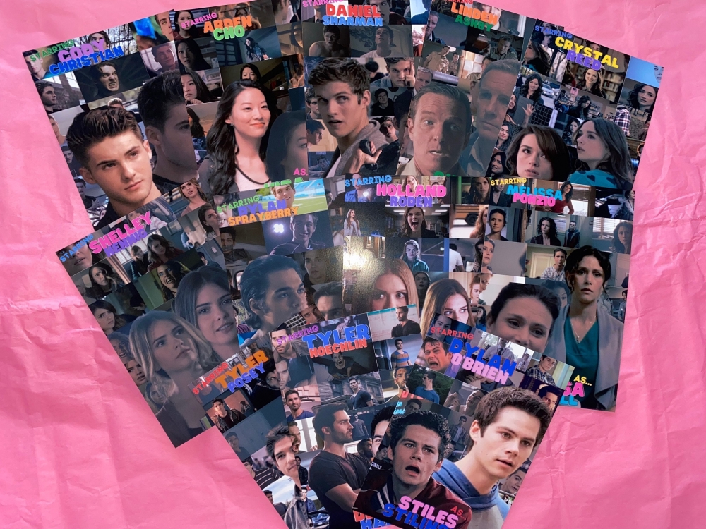 TEEN WOLF Characters inspired Graphic y2k style Poster/PRINT (3 size options) - 12 Characters to choose from