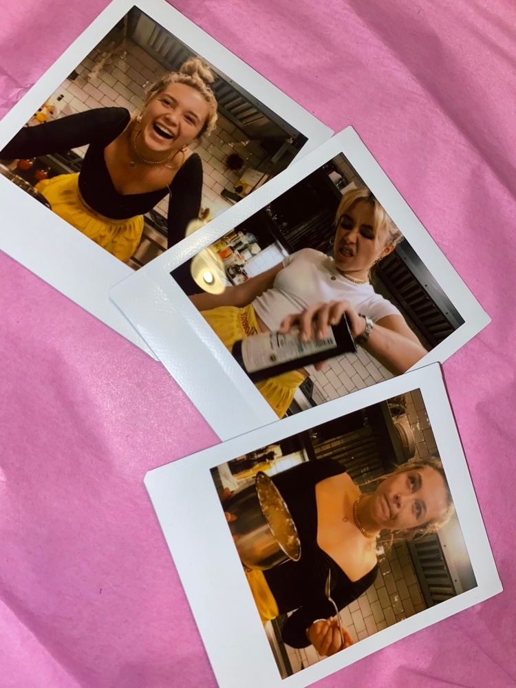 Cooking with Flo (florence pugh) inspired Square Picture Prints (3 in a Pack)