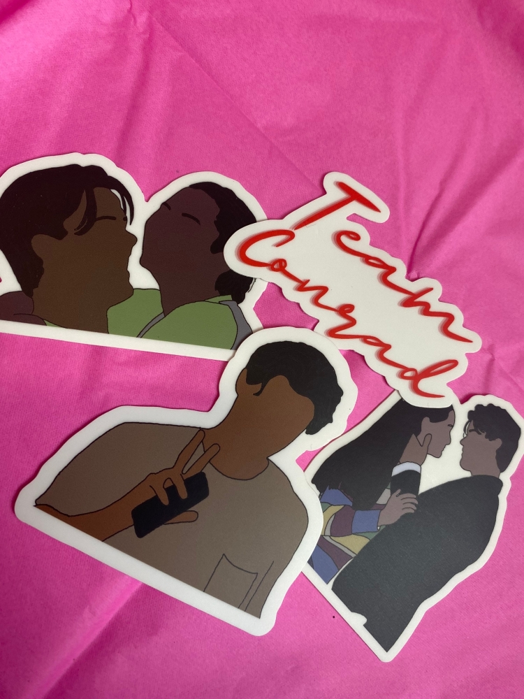 The Summer I Turned Pretty Team Conrad inspired waterproof STICKERS - 4 Designs to choose from
