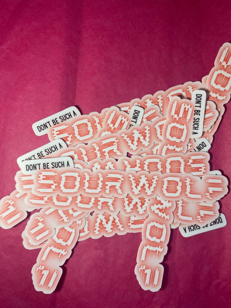Don't be such a Sourwolf - Stiles Stilinski TEEN WOLF inspired quote STICKER *waterproof*