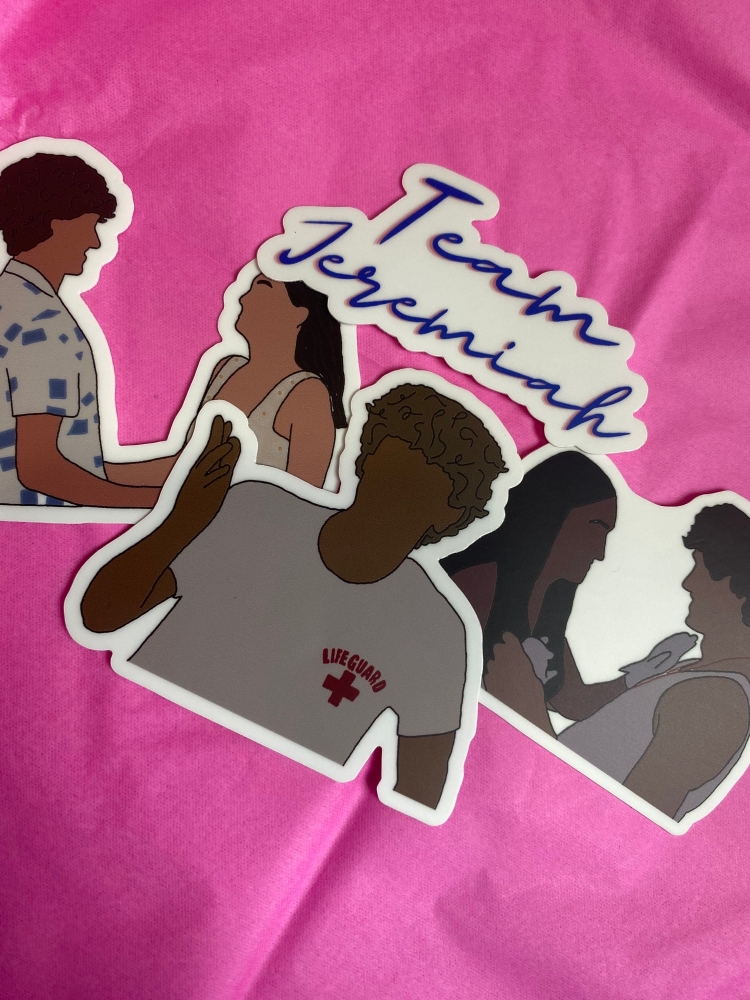 The Summer I Turned Pretty Team Jeremiah inspired waterproof STICKERS - 4 Designs to choose from