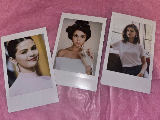 Selena Gomez inspired mini picture prints (3 in a pack)