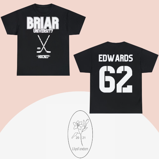 Briar U Conor Edwards inspired Hockey T-Shirt (Available in Black and Blue)