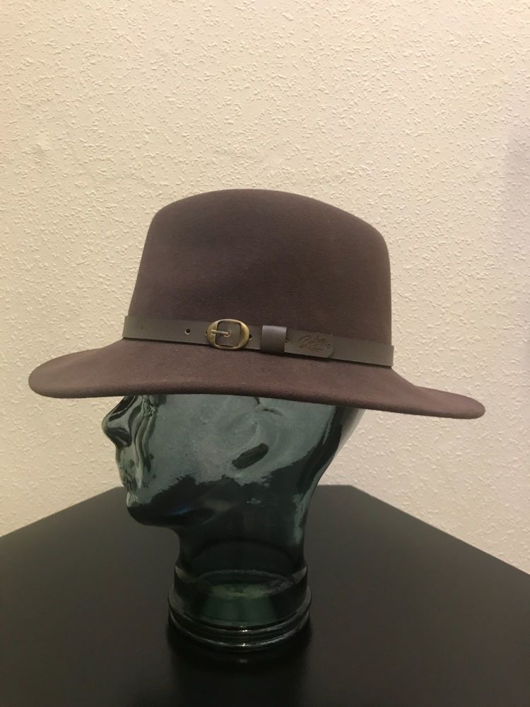 Bailey Brown Briar Packable Fedora Hat