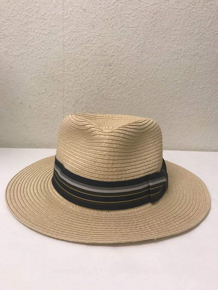 Denton Trent Packable Panama with Navy Striped or Black Band
