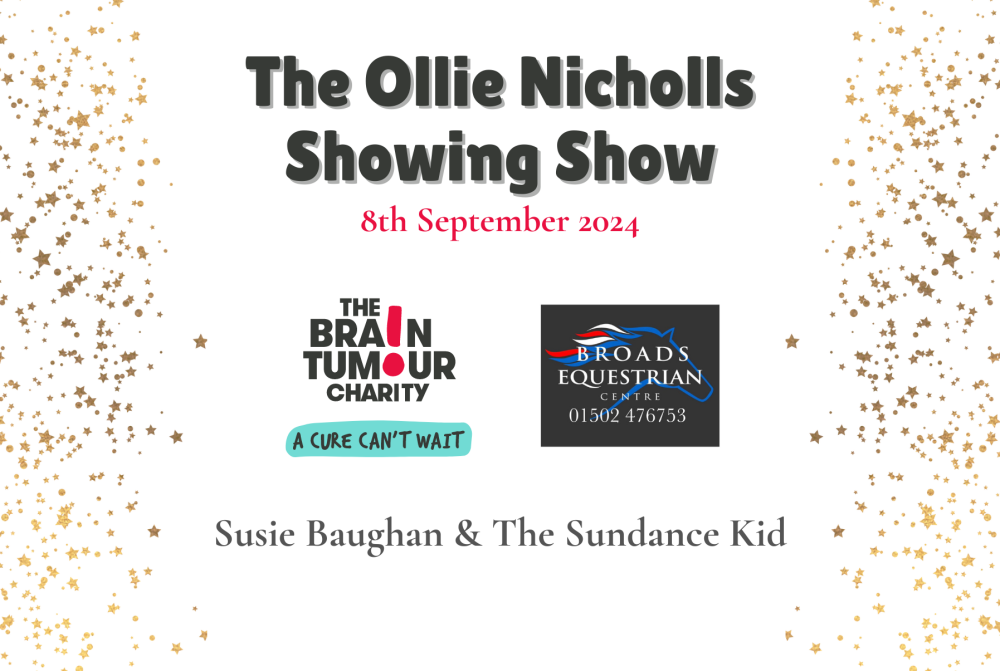 The Ollie Nicholls Showing Show - Metal Stable Plaque