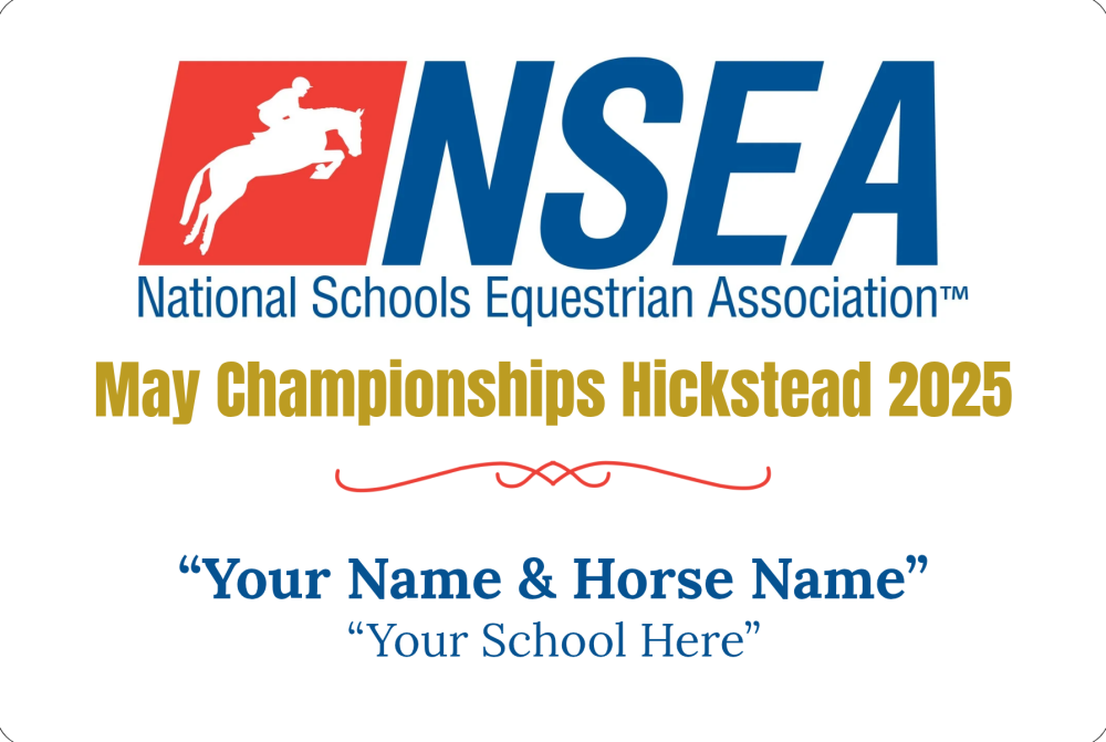NSEA May Championships Hickstead 2025 - Metal Stable Plaque