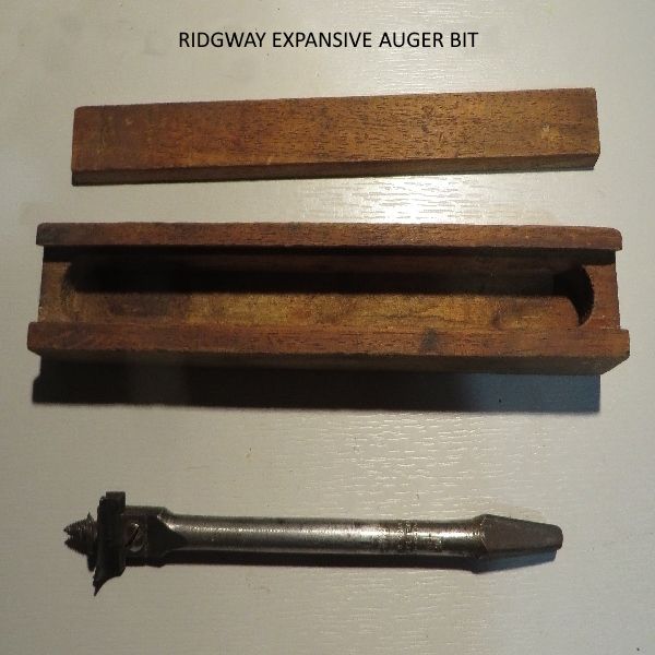 RIDGWAY EXPANSIVE AUGER BIT