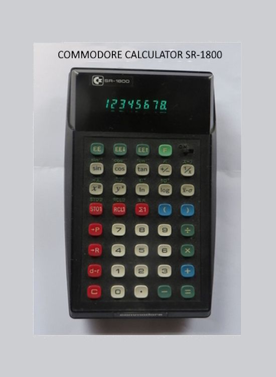 COMMODORE CALCULATOR SR-1800