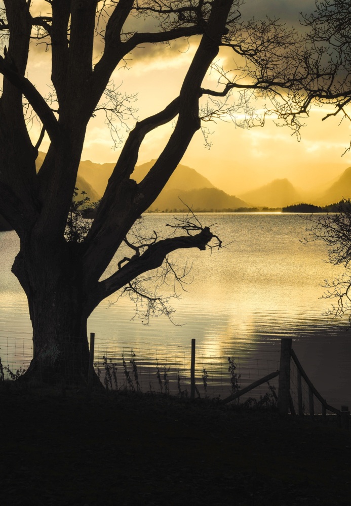Derwent Water Winter Sunset