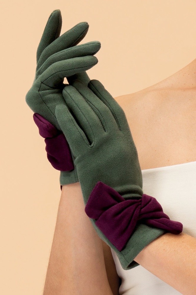 POWDER | Gloves |  Henrietta | Fern & Damson